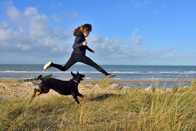 Kinder und Hunde: Mehr Bewegung - gesündere Kinder
