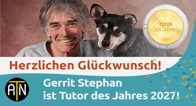 tdj gerrit Gerrit Stephan ist Tutor des Jahres 2027 und gewinnt den begehrten Studienpreis von Fernstudiumchecke und dem Bundesverband der Fernstudienanbieter