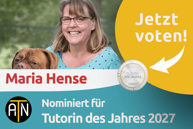 tutor des jahres nominiert maria hense ATN Tutorin Maria Hense nominiert für den Studienpreis Tutor des Jahres 2027