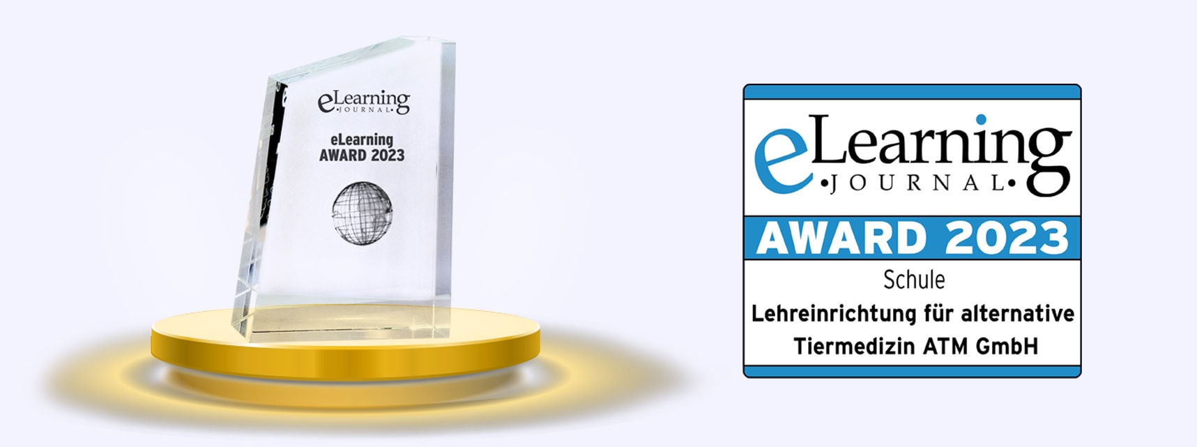 eLearning Award unserer Partnerschule ATM in der Kategorie Schule von Fernstudiumcheck.de